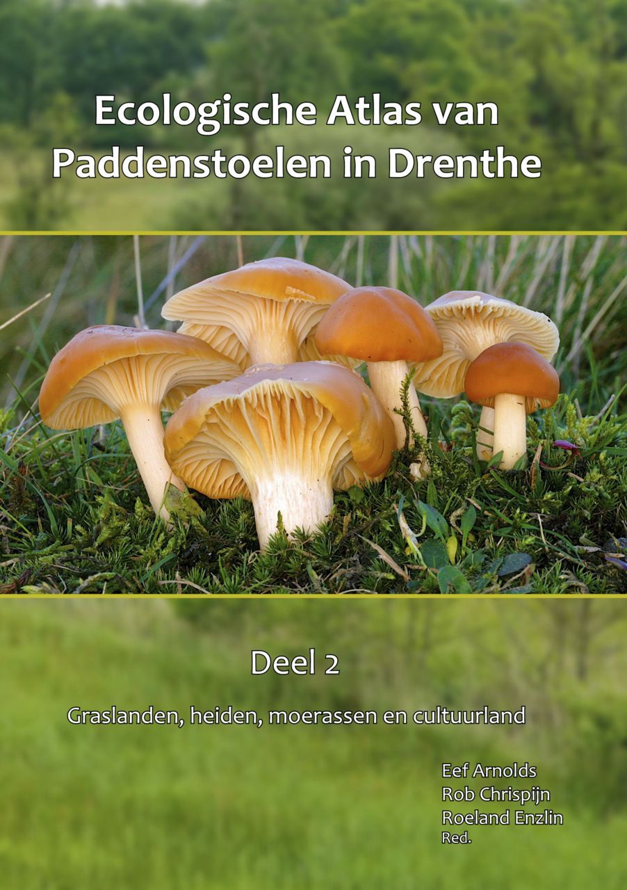 Omslag van Deel 2 van de Ecologische Atlas van Paddenstoelen in Drenthe (foto: Geert de Vries)