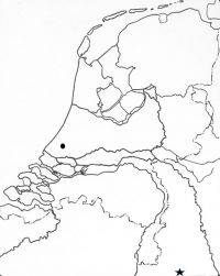 Vindplaats van de reuzenertswesp in Nederland. En de dichtstbijzijnde vindplaats in de Eifel (foto: Adrie van Heerden)