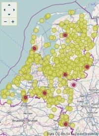 Meldingen van tekenbeten en de ziekte van Lyme in de week van 26 juni tot en met 3 juli 2013 (bron: Tekenradar.nl)